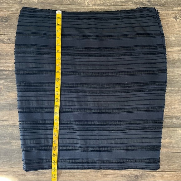 Escada Knee Length Navy Blue Straight Fully Lined Pencil Vintage Skirt Size XXL - Picture 14 of 14